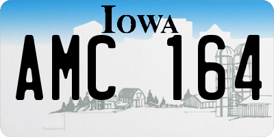 IA license plate AMC164