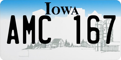 IA license plate AMC167