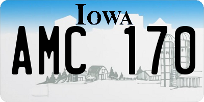 IA license plate AMC170