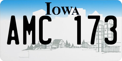 IA license plate AMC173