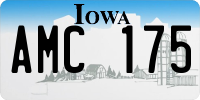 IA license plate AMC175