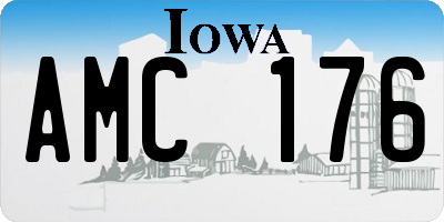 IA license plate AMC176