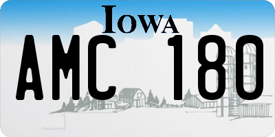 IA license plate AMC180