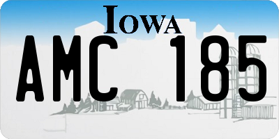 IA license plate AMC185