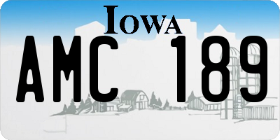 IA license plate AMC189