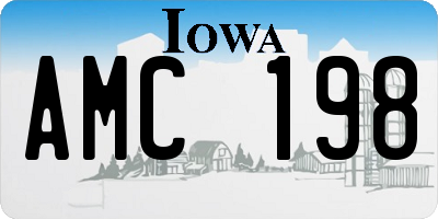 IA license plate AMC198