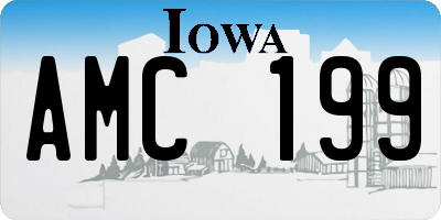 IA license plate AMC199
