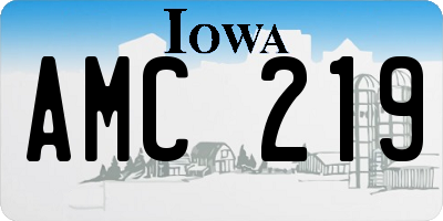 IA license plate AMC219