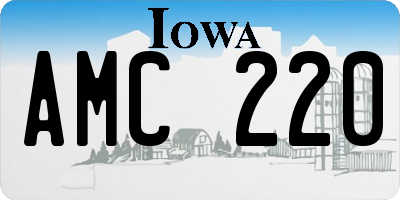 IA license plate AMC220