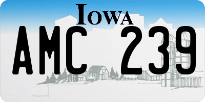 IA license plate AMC239