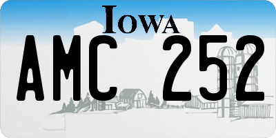 IA license plate AMC252