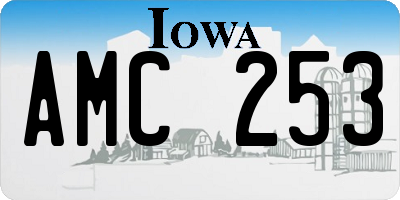 IA license plate AMC253