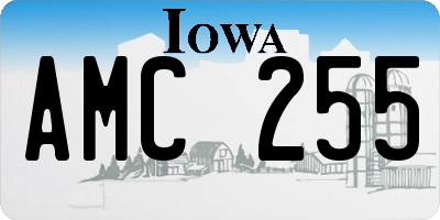 IA license plate AMC255