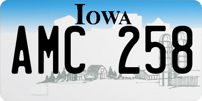 IA license plate AMC258