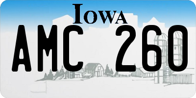IA license plate AMC260