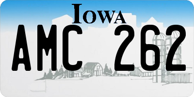 IA license plate AMC262