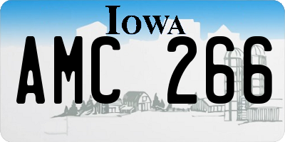 IA license plate AMC266