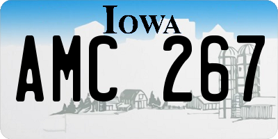 IA license plate AMC267
