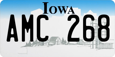 IA license plate AMC268