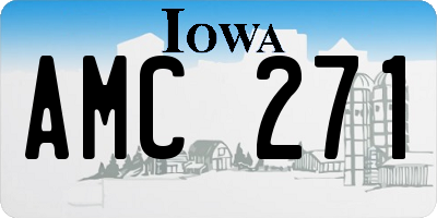 IA license plate AMC271