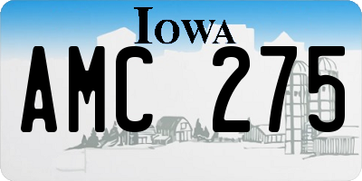IA license plate AMC275