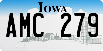 IA license plate AMC279