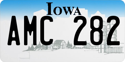 IA license plate AMC282