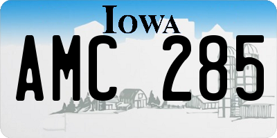 IA license plate AMC285