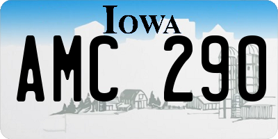 IA license plate AMC290
