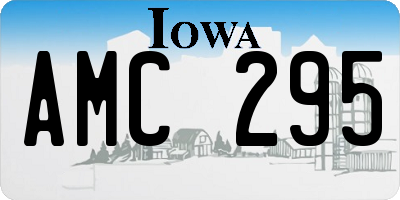 IA license plate AMC295