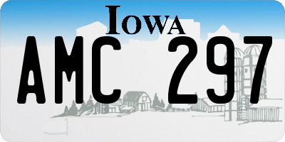 IA license plate AMC297