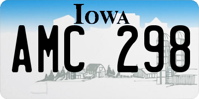 IA license plate AMC298
