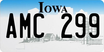 IA license plate AMC299