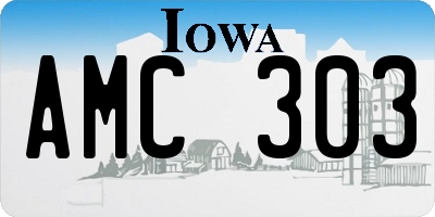 IA license plate AMC303