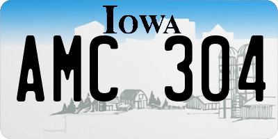 IA license plate AMC304
