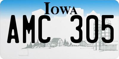 IA license plate AMC305