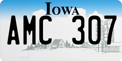 IA license plate AMC307