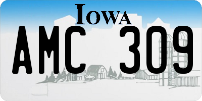 IA license plate AMC309