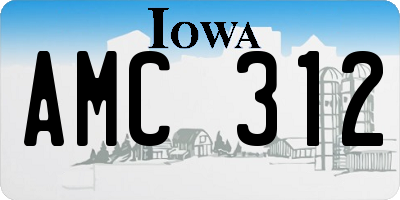 IA license plate AMC312