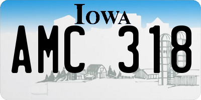 IA license plate AMC318