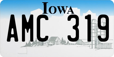 IA license plate AMC319