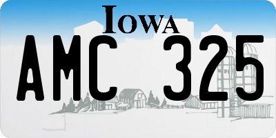 IA license plate AMC325