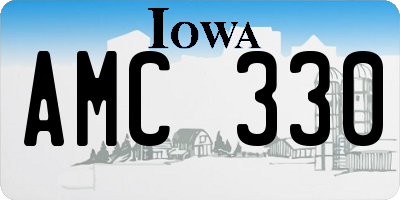 IA license plate AMC330