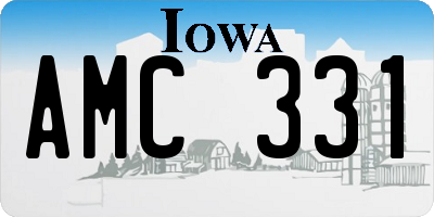 IA license plate AMC331