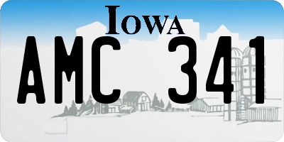 IA license plate AMC341