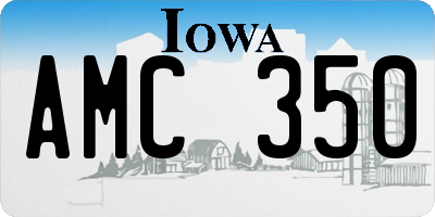 IA license plate AMC350