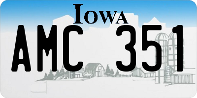 IA license plate AMC351