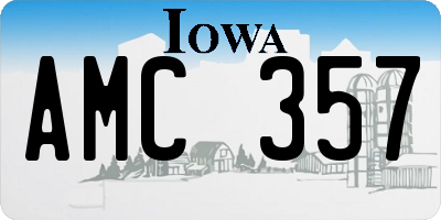 IA license plate AMC357