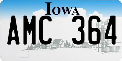 IA license plate AMC364