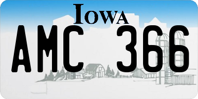 IA license plate AMC366